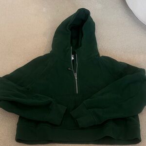 lululemon athletica Dark Green Half-Zip Hoodie